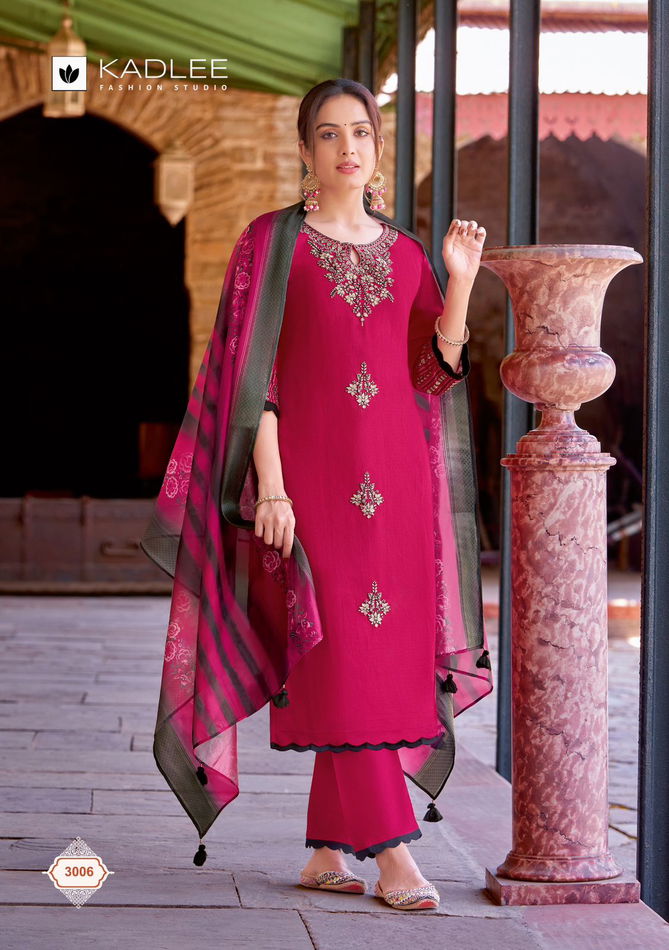 Heritage By Kadlee Viscose Weaving Designer Kurti With Bottom Dupatta Wholesale Online